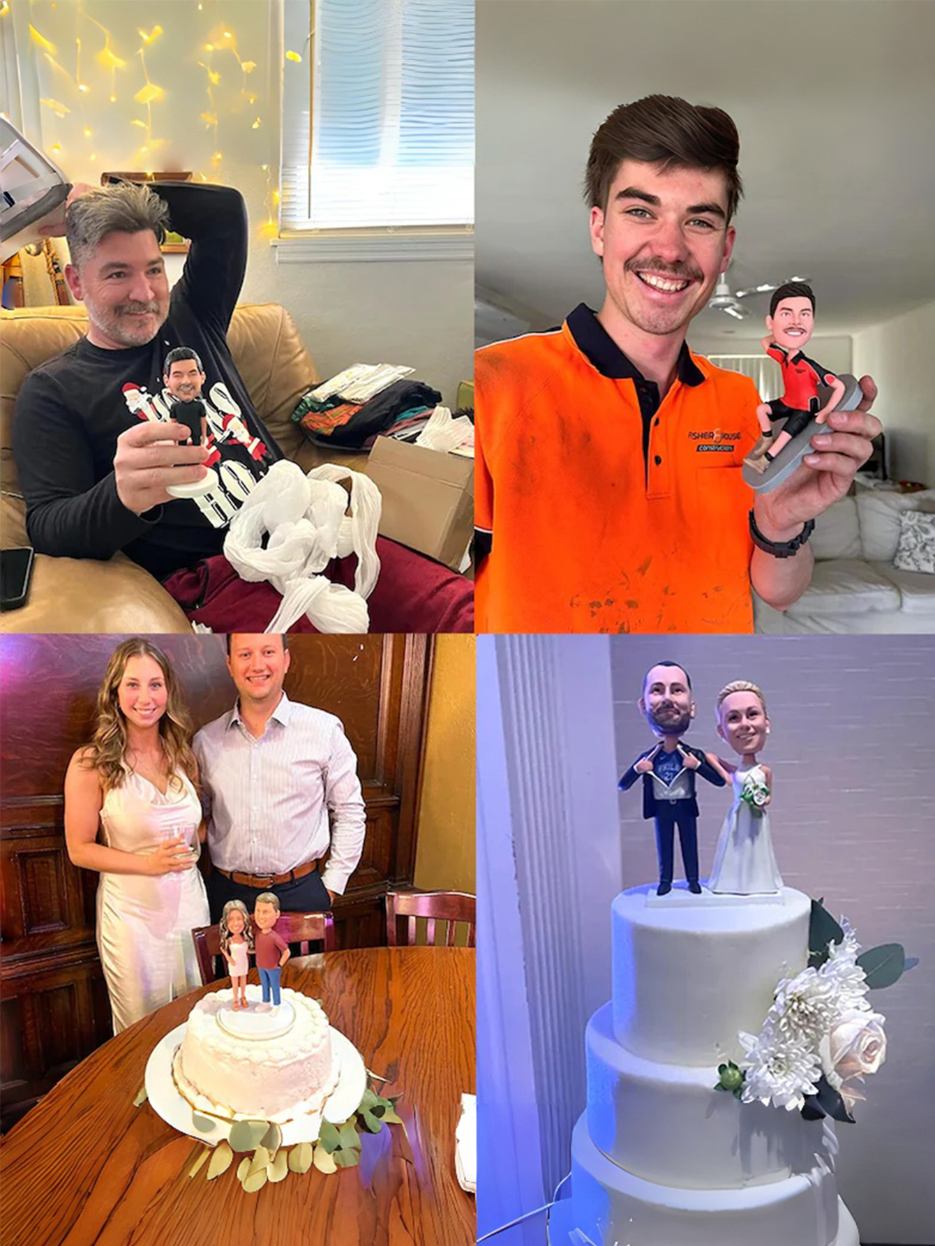 Custom Christmas Bobblehead Dolls Personalized Holiday Gifts